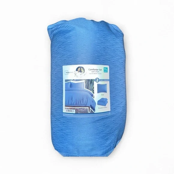 Mainstays Light Blue Comforter Set - Picture 2 of 2